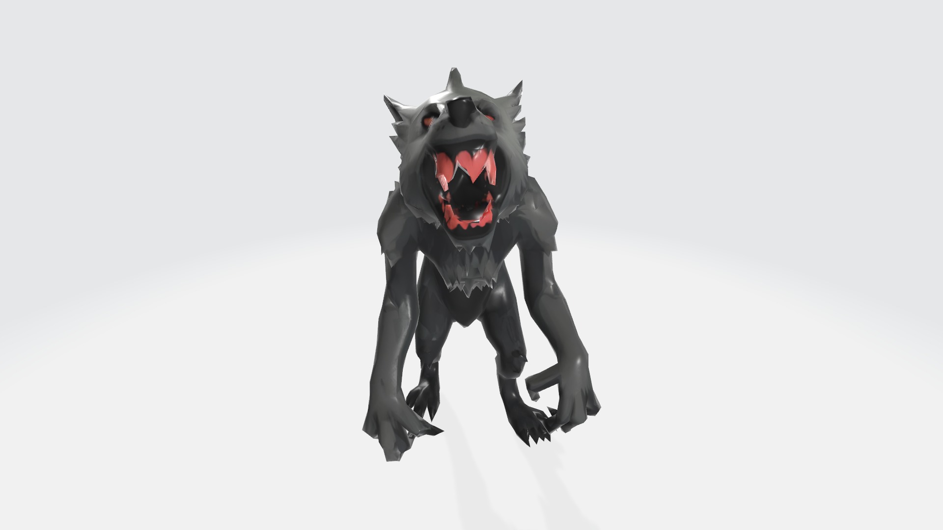Werewolf Low-poly 3D model_1