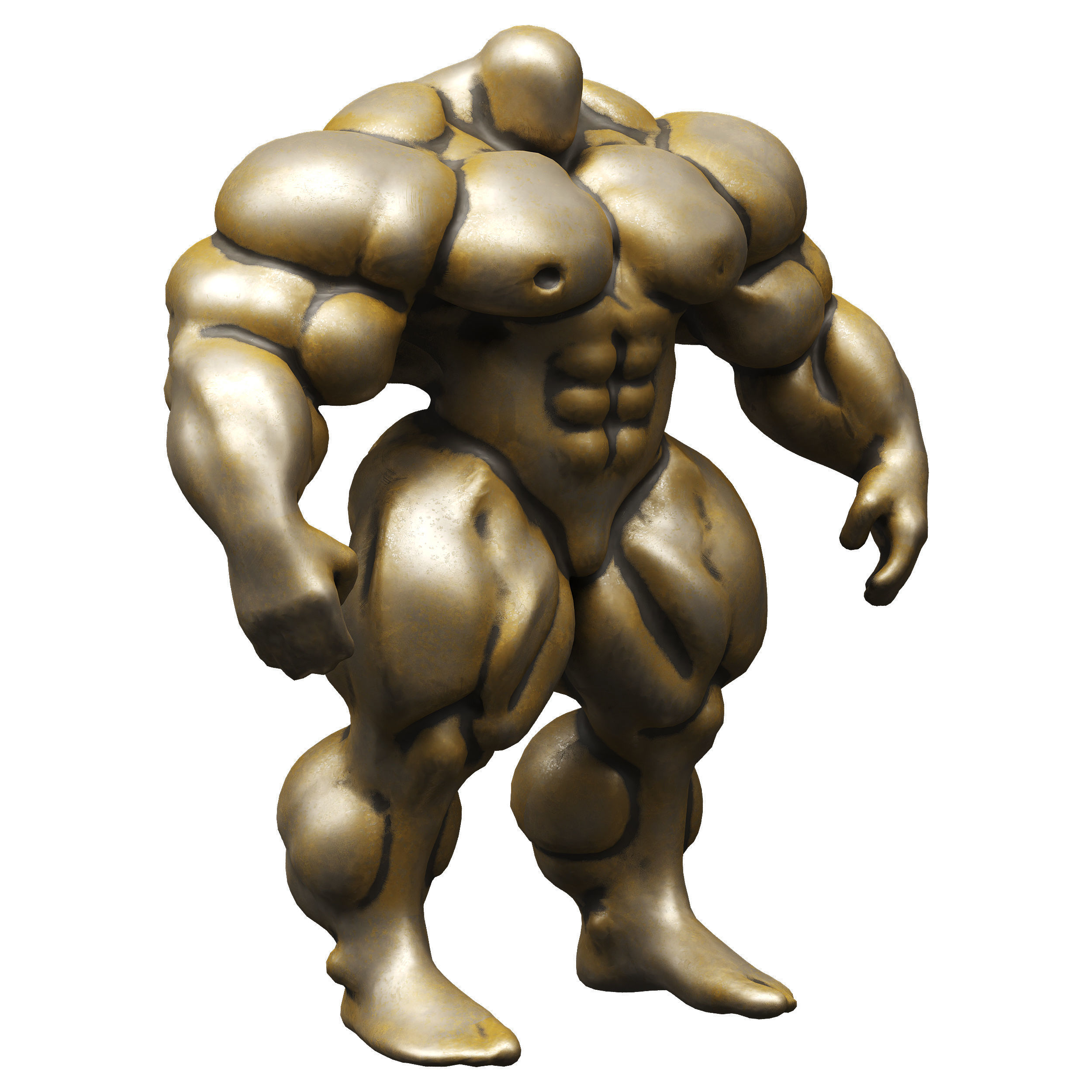 Strong Robot Low-poly 3D model_7