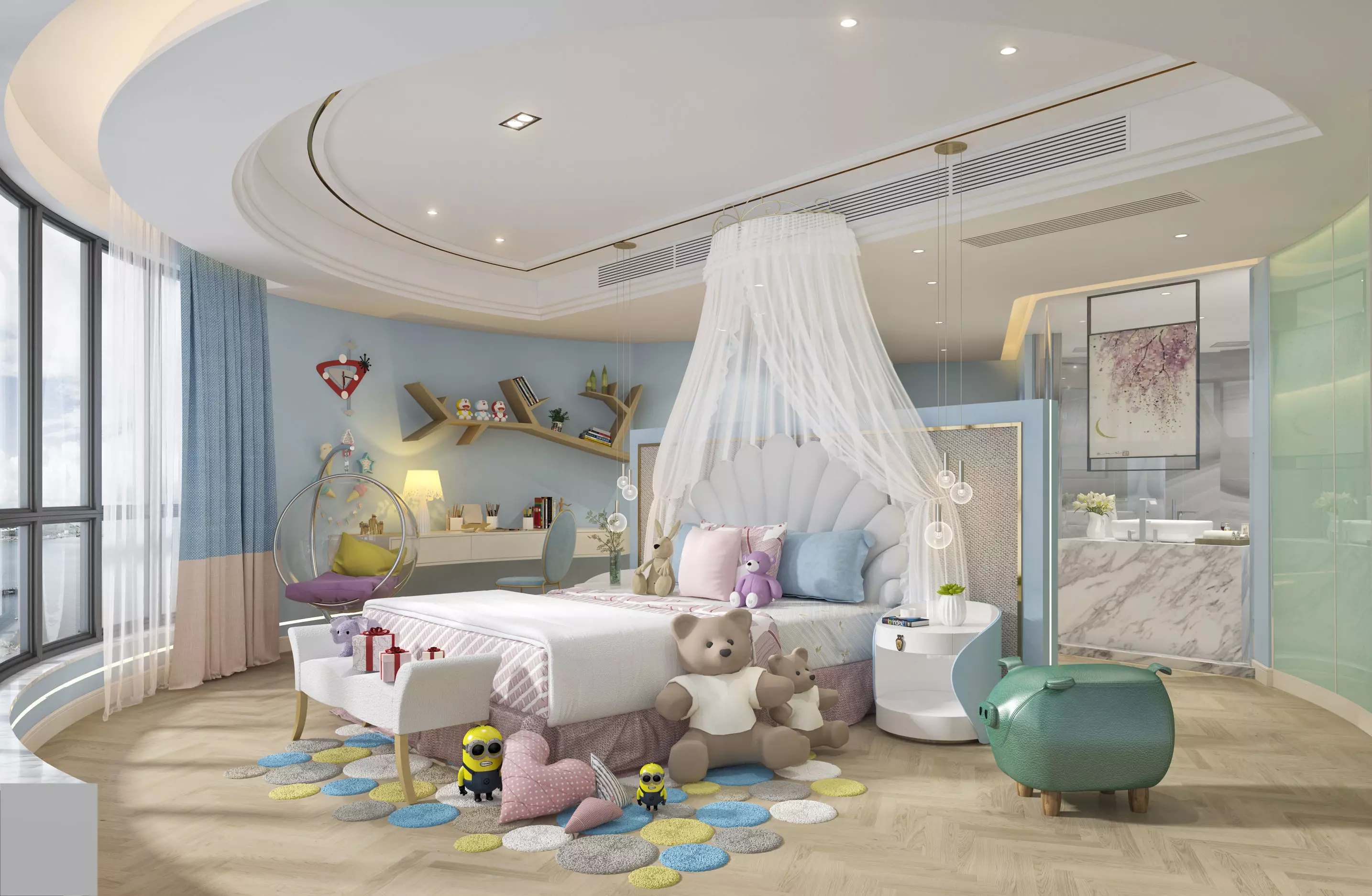 Children Room Interior 3D model_0