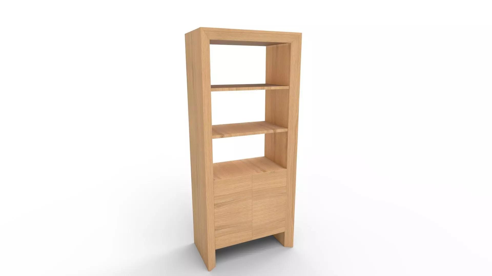 Baja Natural Storage Bookcase 3D model_0
