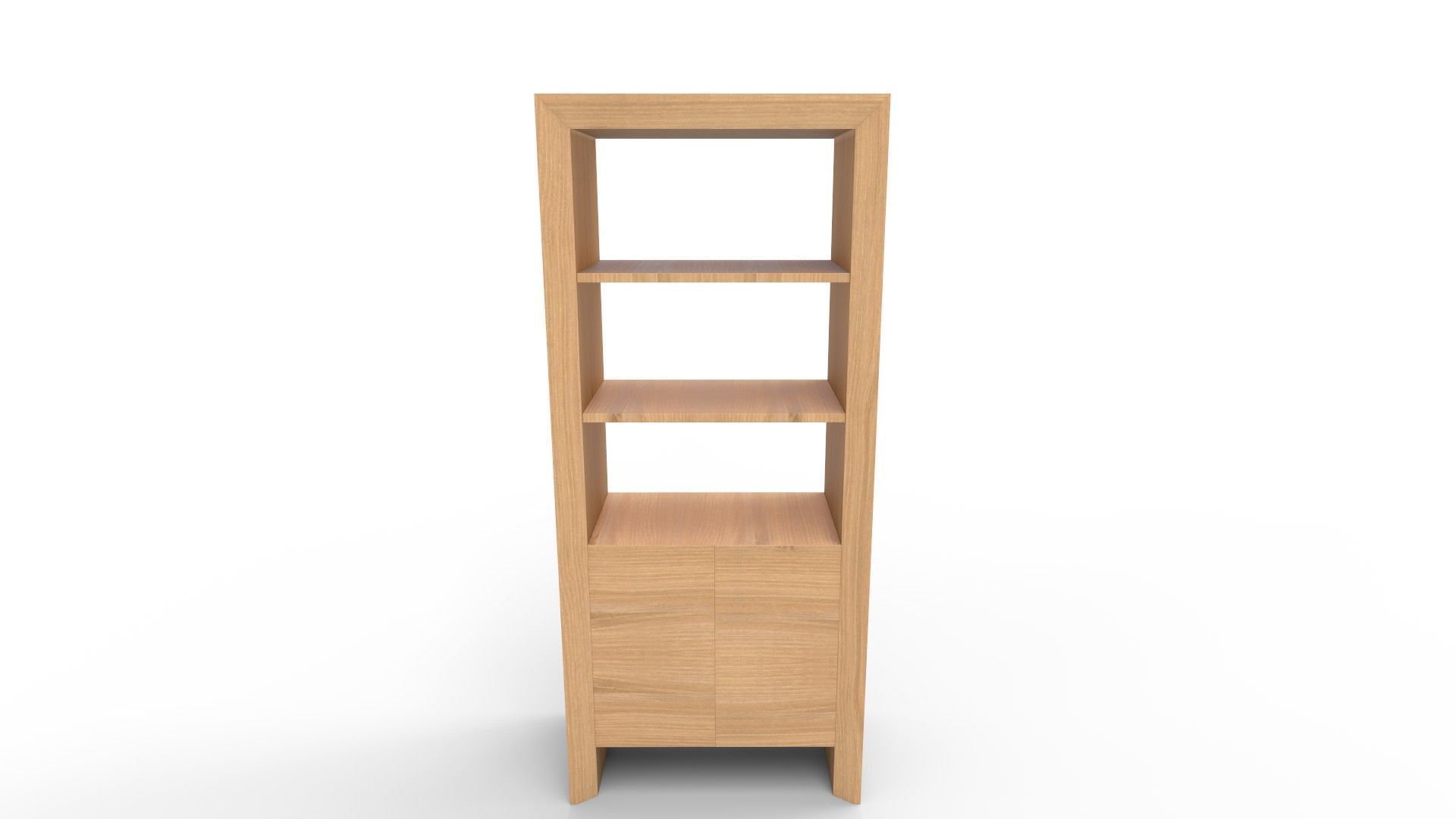 Baja Natural Storage Bookcase 3D model_1