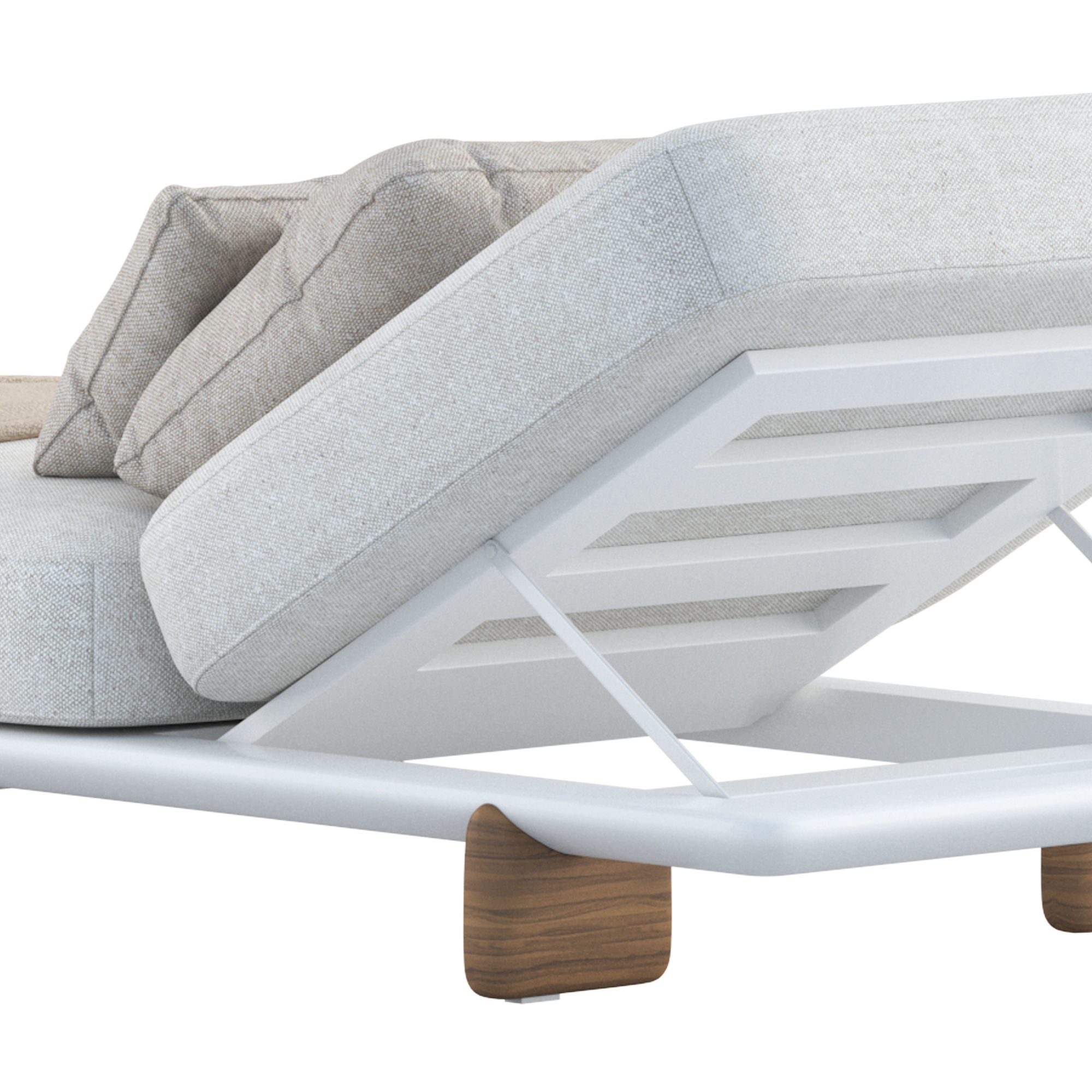 Milos Sun Lounger by Jean-Marie Massaud 3D model_1