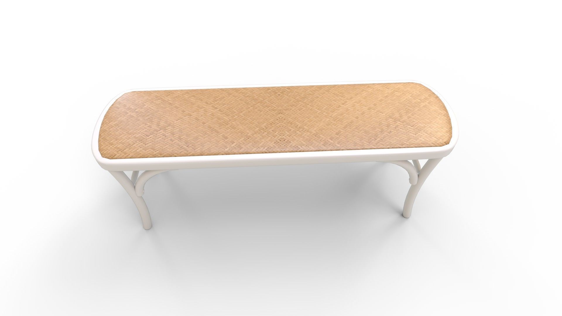 Amhir Wood Storage Bench 3D model_6