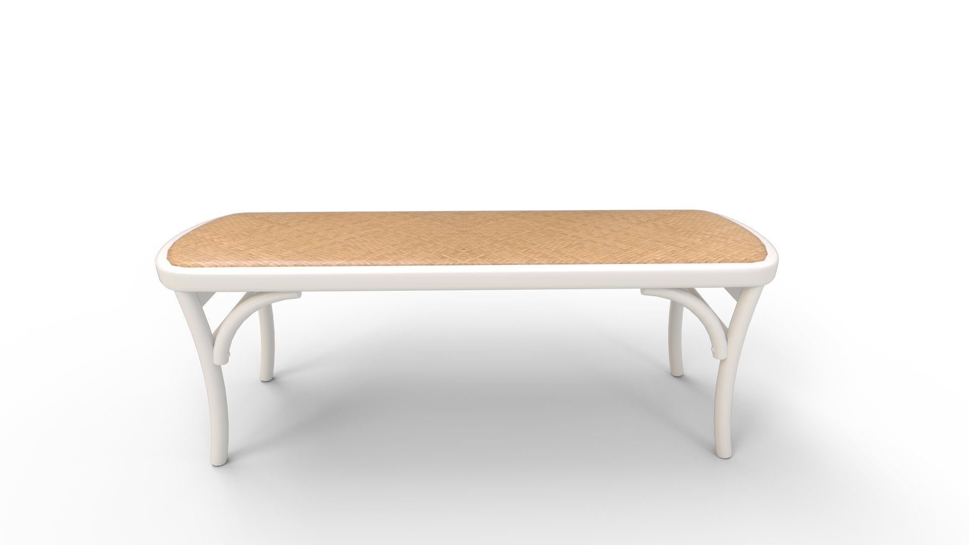 Amhir Wood Storage Bench 3D model_1