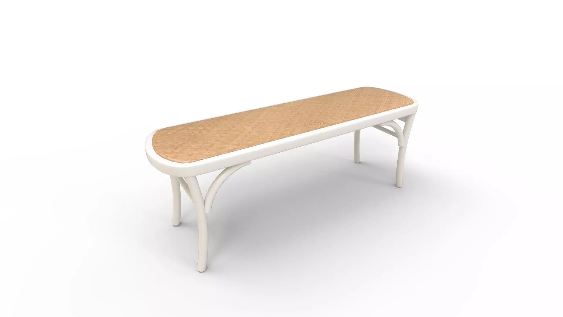 Amhir Wood Storage Bench 3D model_0