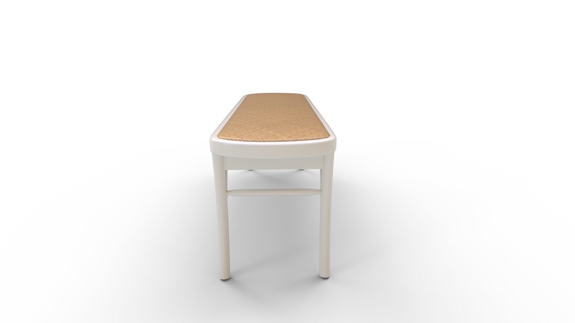 Amhir Wood Storage Bench 3D model_3