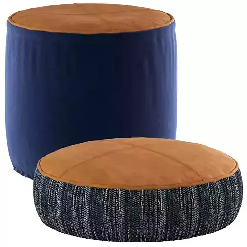 MrJasonGrant Denim Ottomans