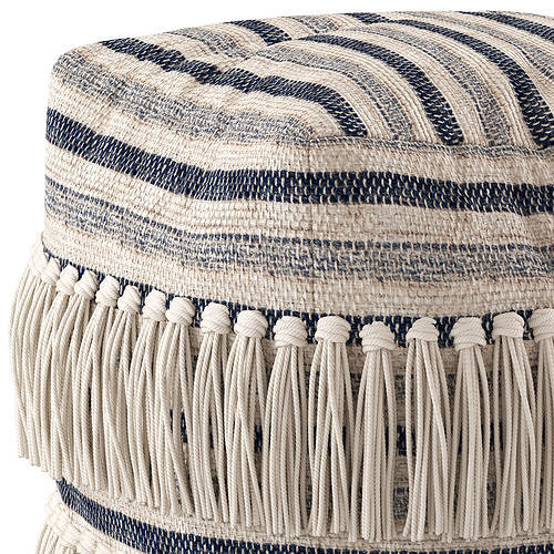 Network Rugs Bone Fringed Wool Ottoman 3D model 2