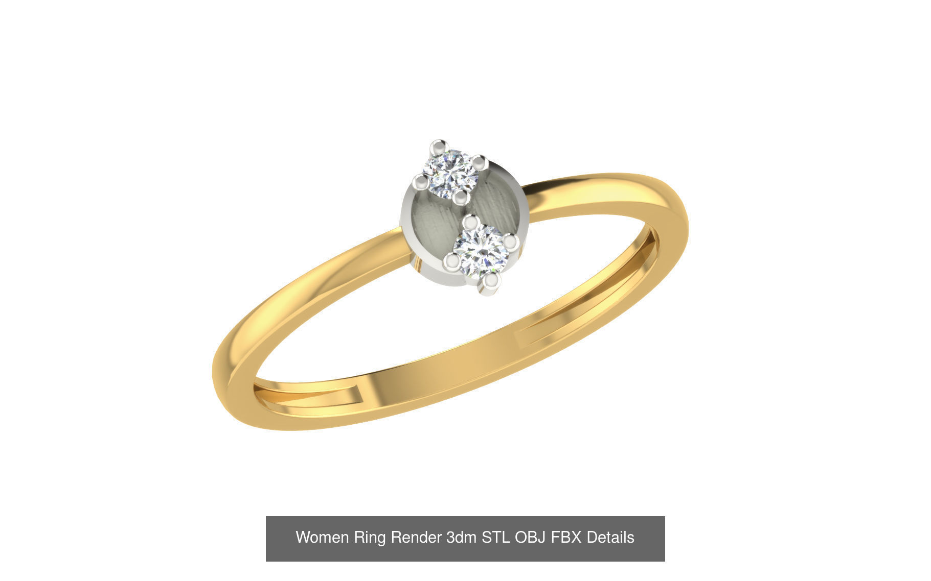 36 Women Ring Render 3dm STL OBJ FBX Details Collection _15