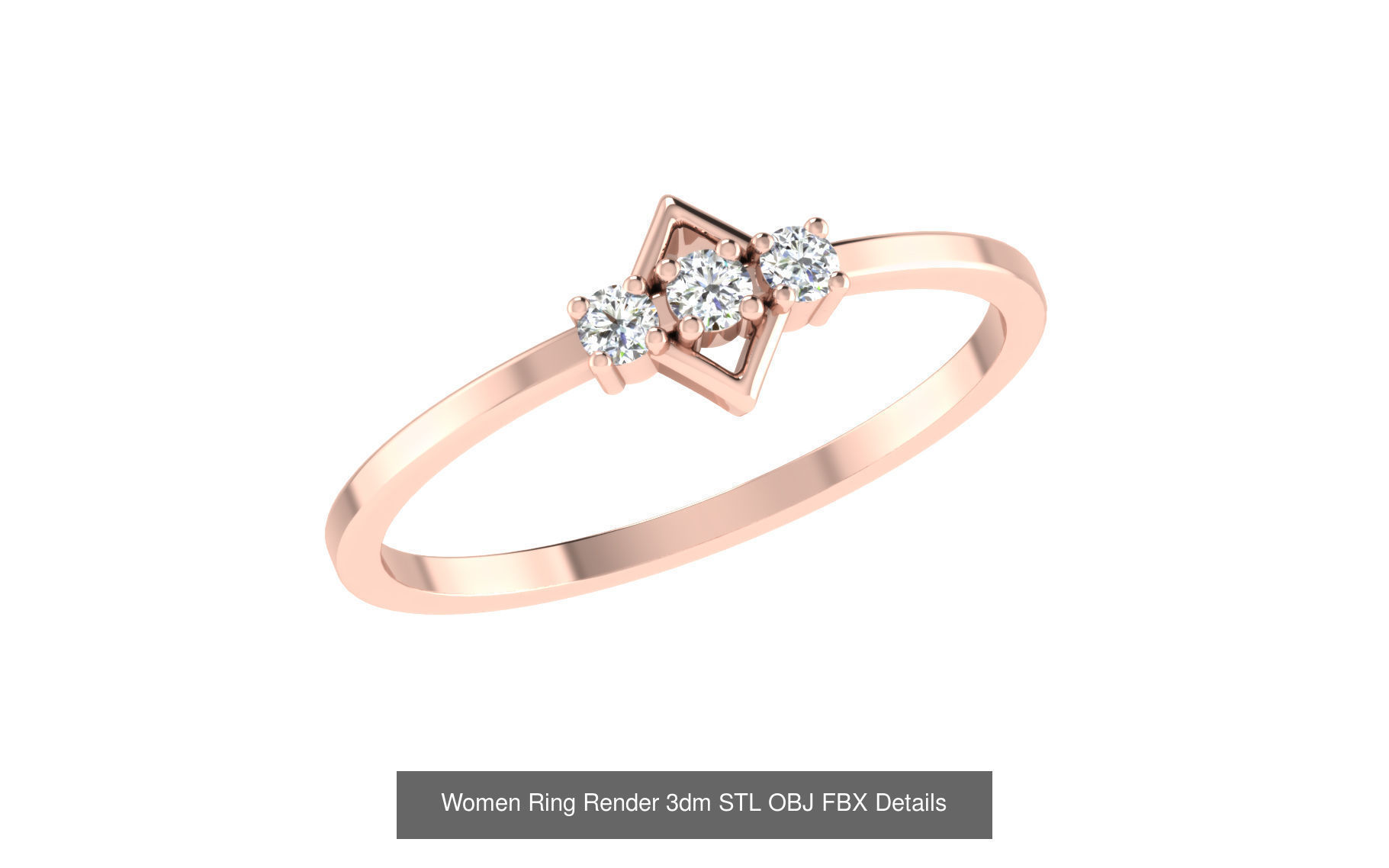 36 Women Ring Render 3dm STL OBJ FBX Details Collection _21