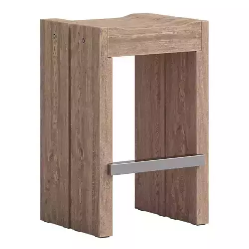 Perpetual Teak Counter Stool