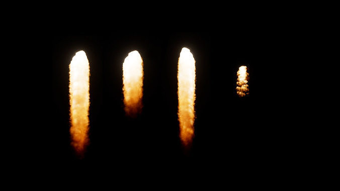 Flame Fire Smoke Blaze Firestorm VFX UE5  3D model