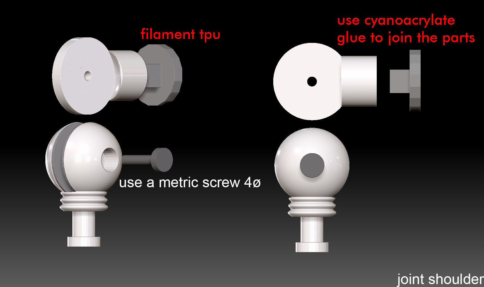 Red Ribbon Army Robot model kit articulate 3D print model_10