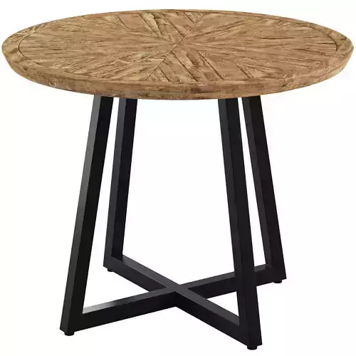 Crisal Decoration Wooden Round Table