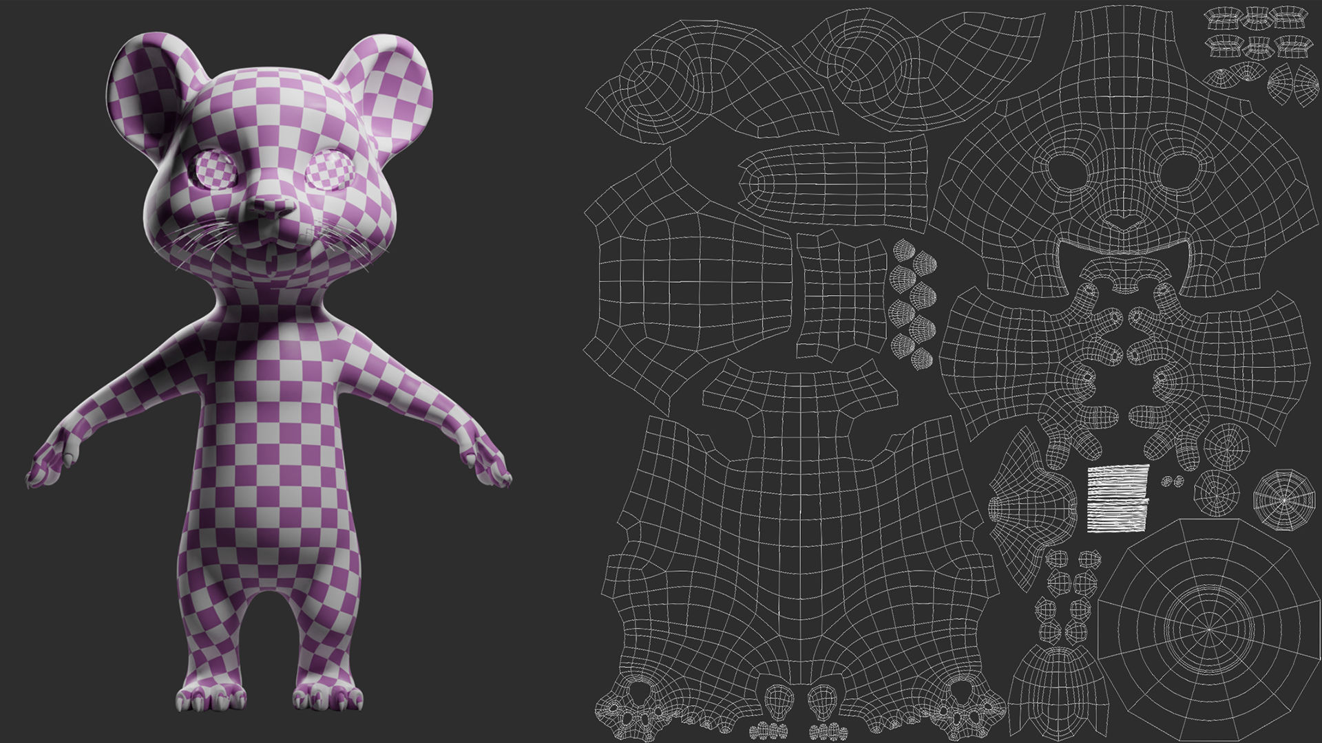 Tiger Cartoon Low-poly 3D model_7