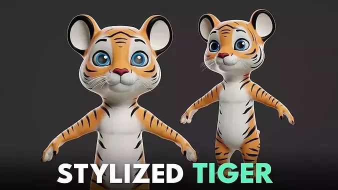 Tiger - Stylized Cartoon