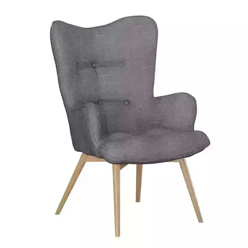 Armchair Vicky Dark Grey Kare Design