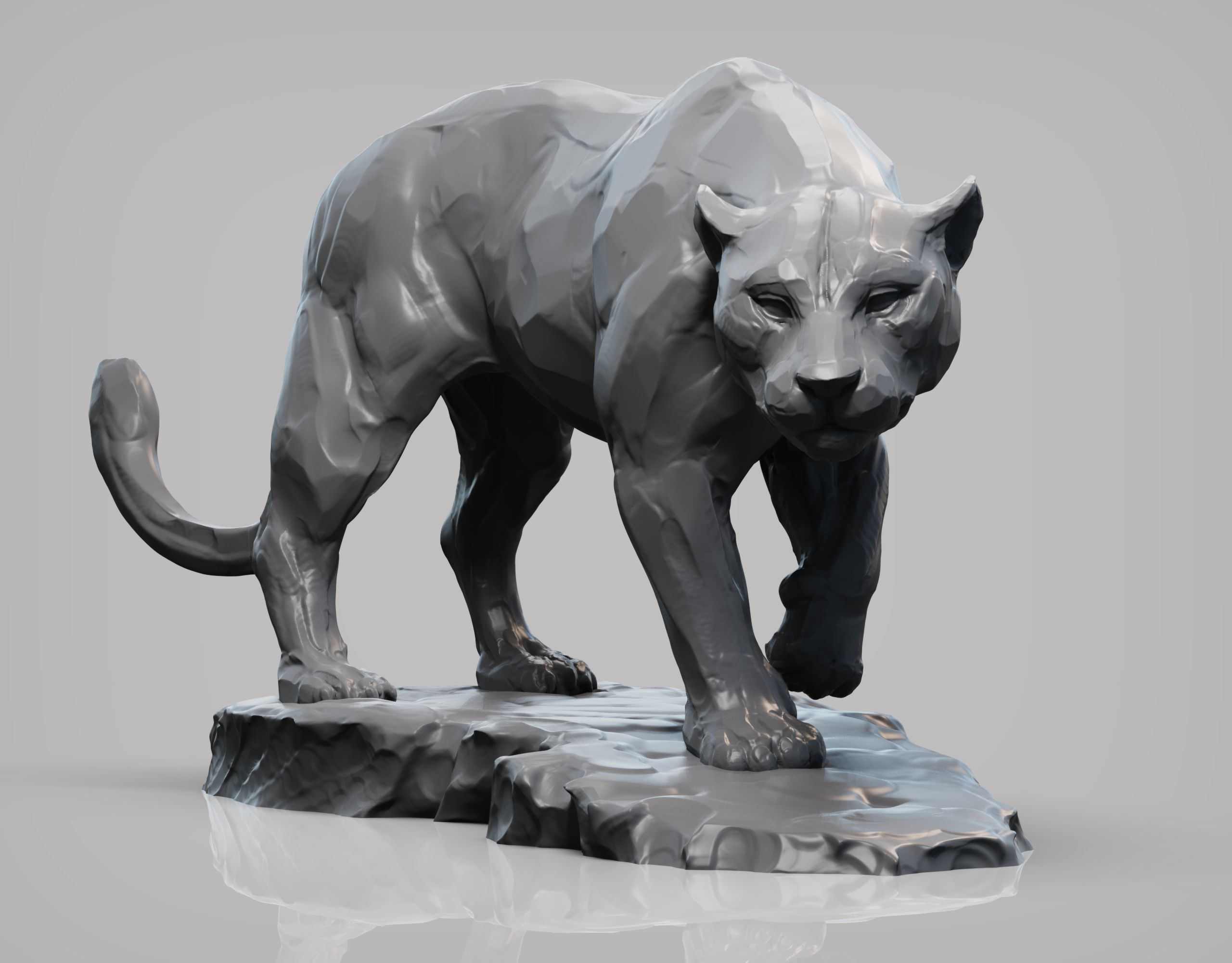 Leopard 3D print model_1
