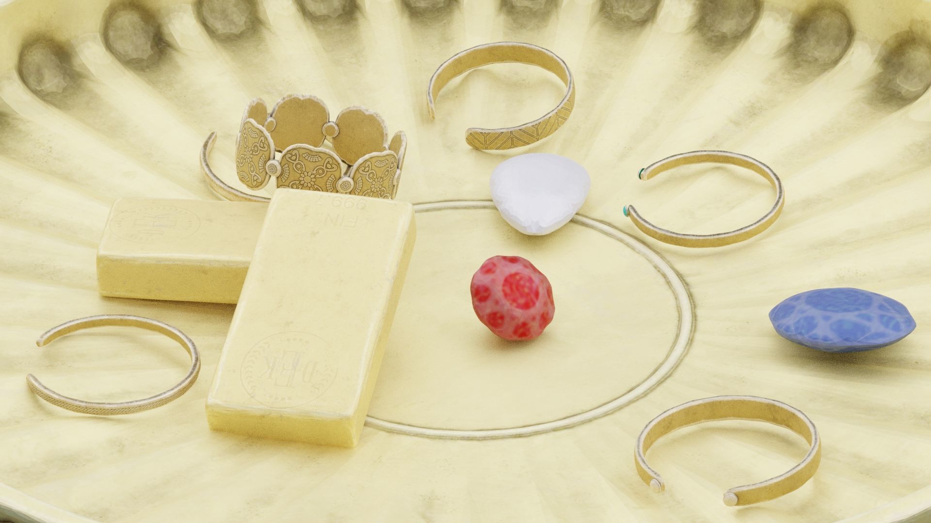 Treasure Tray 3D model_1