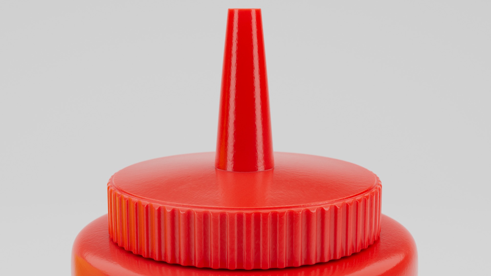 Realistic Ketchup and Mustard Bottles 3D model_2