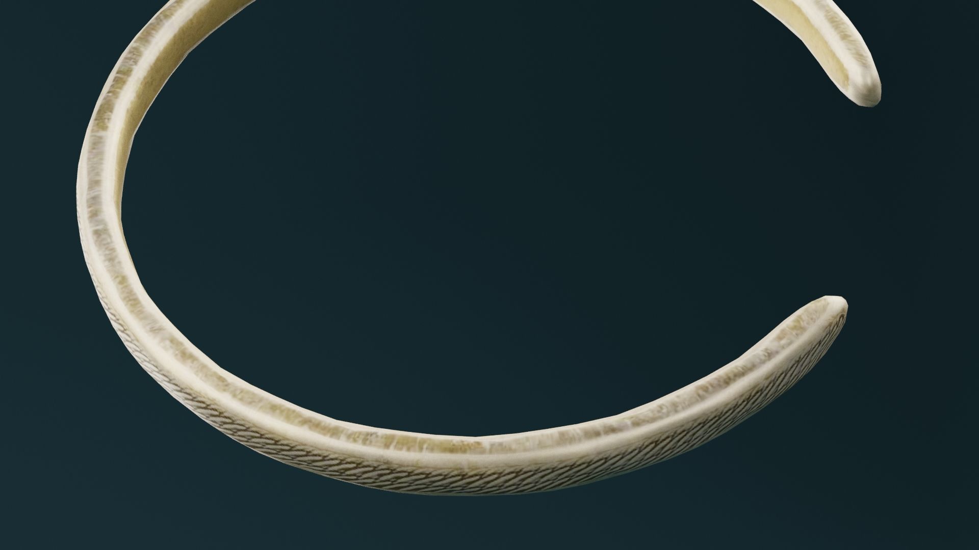 Golden Bangle  Low-poly 3D model_3