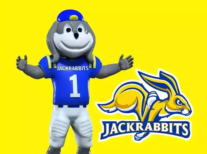 NCAA - South Dakota State Jackrabbits mascot - 3d print