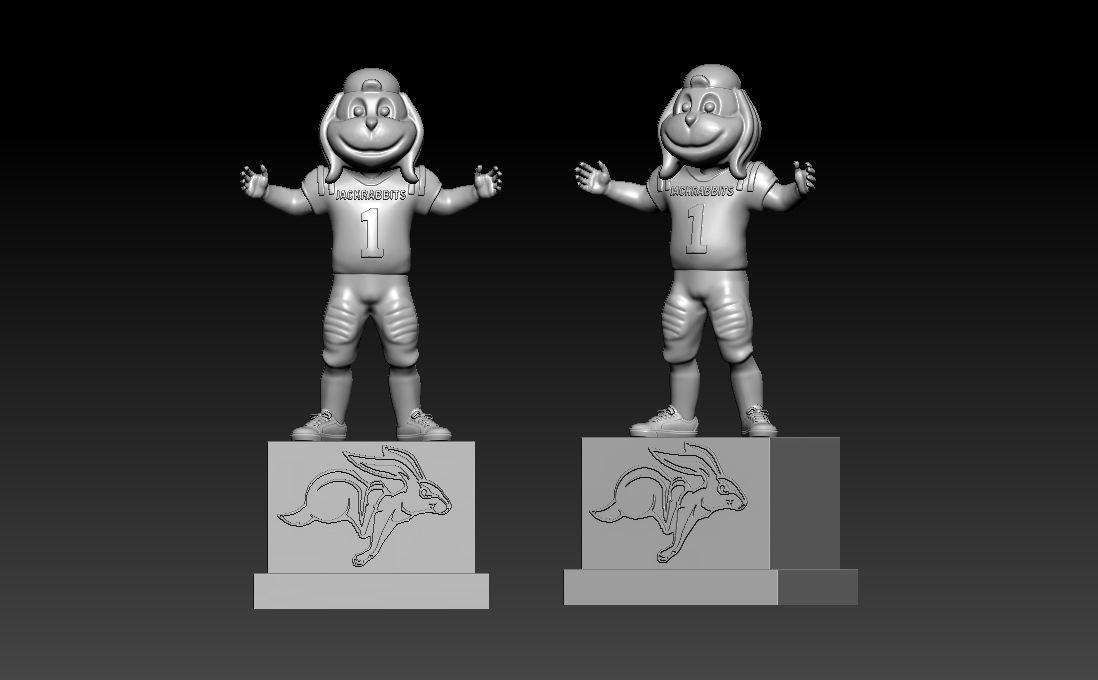 NCAA - South Dakota State Jackrabbits mascot - 3d print 3D print model_3