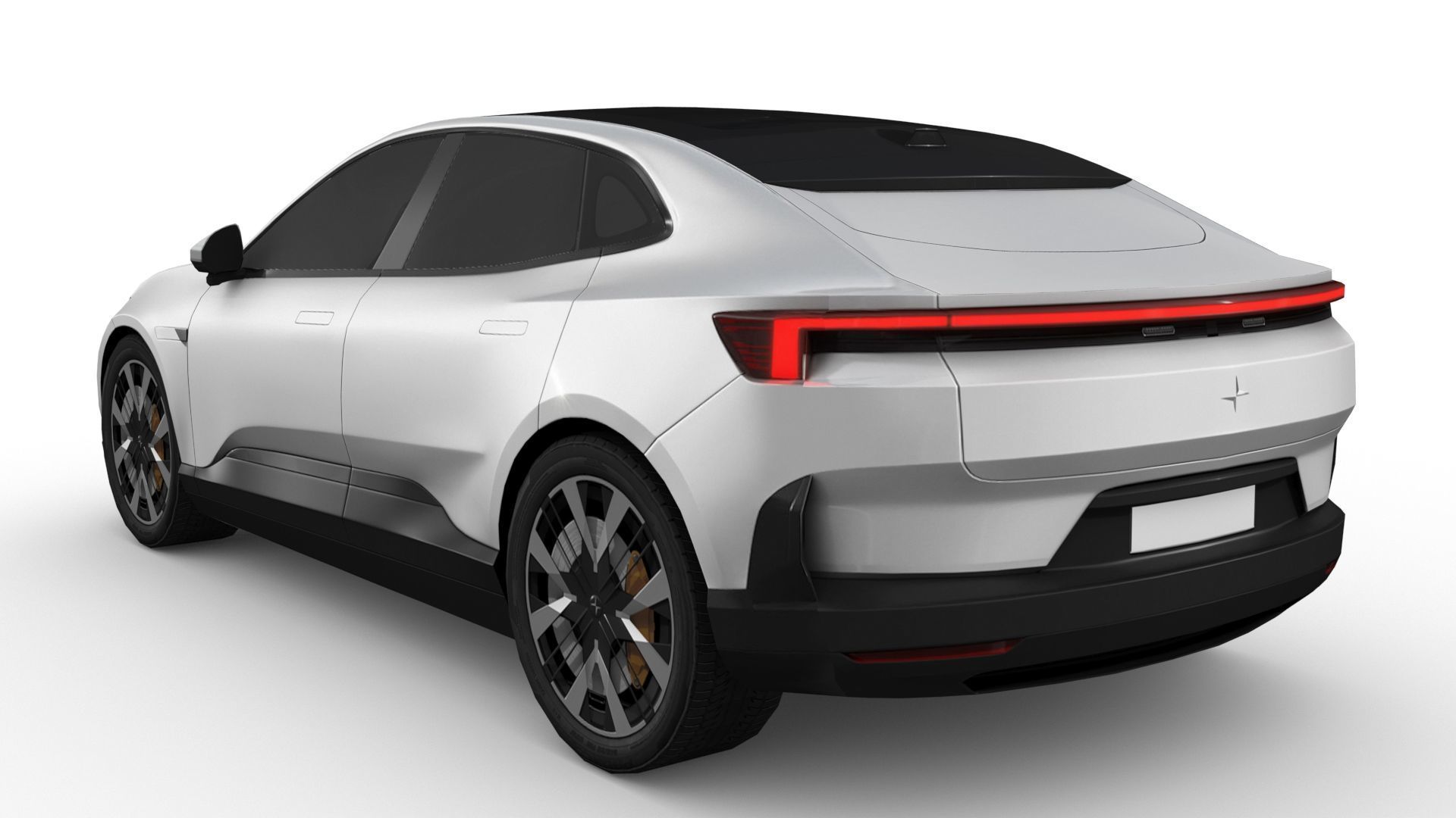 Polestar 4 2024 Low-poly 3D model_5
