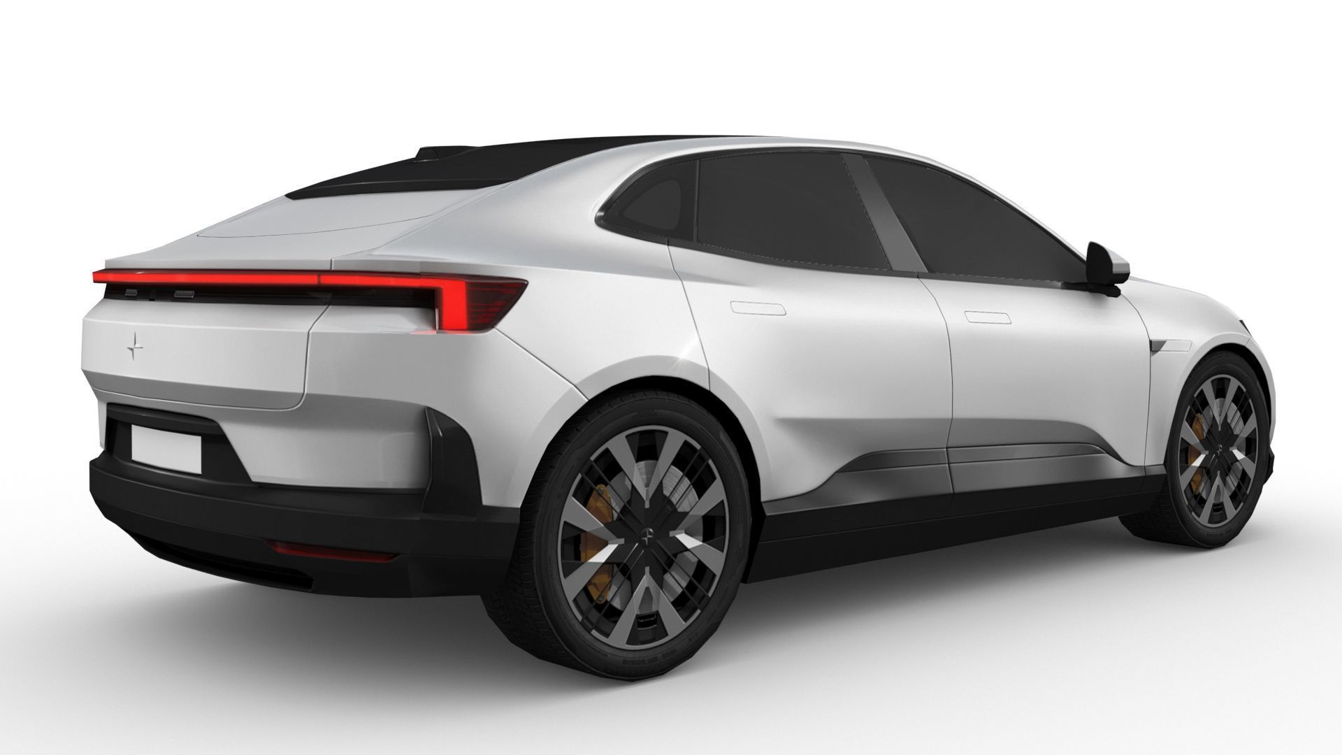 Polestar 4 2024 Low-poly 3D model_4