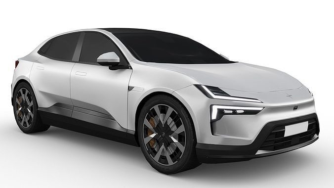 Polestar 4 2024 Low-poly 3D model