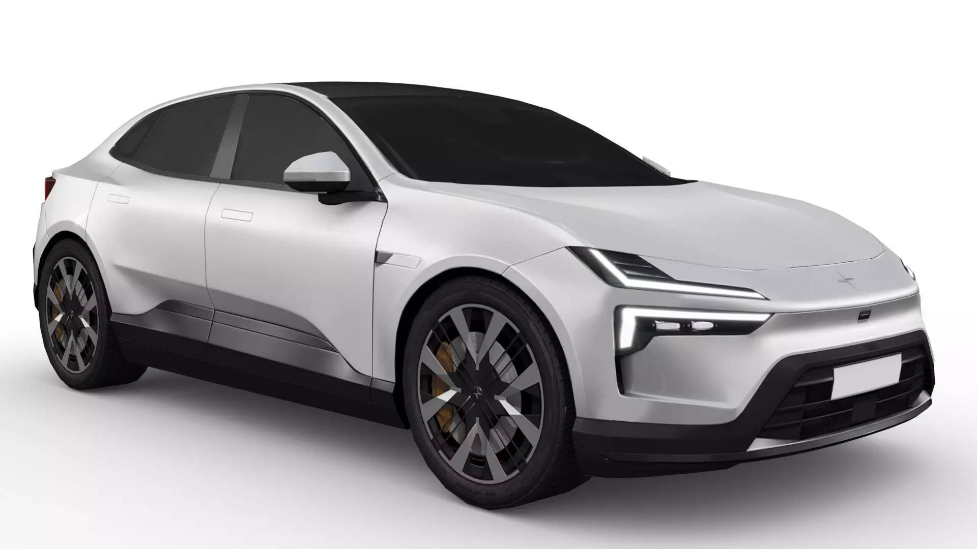 Polestar 4 2024 Low-poly 3D model_0