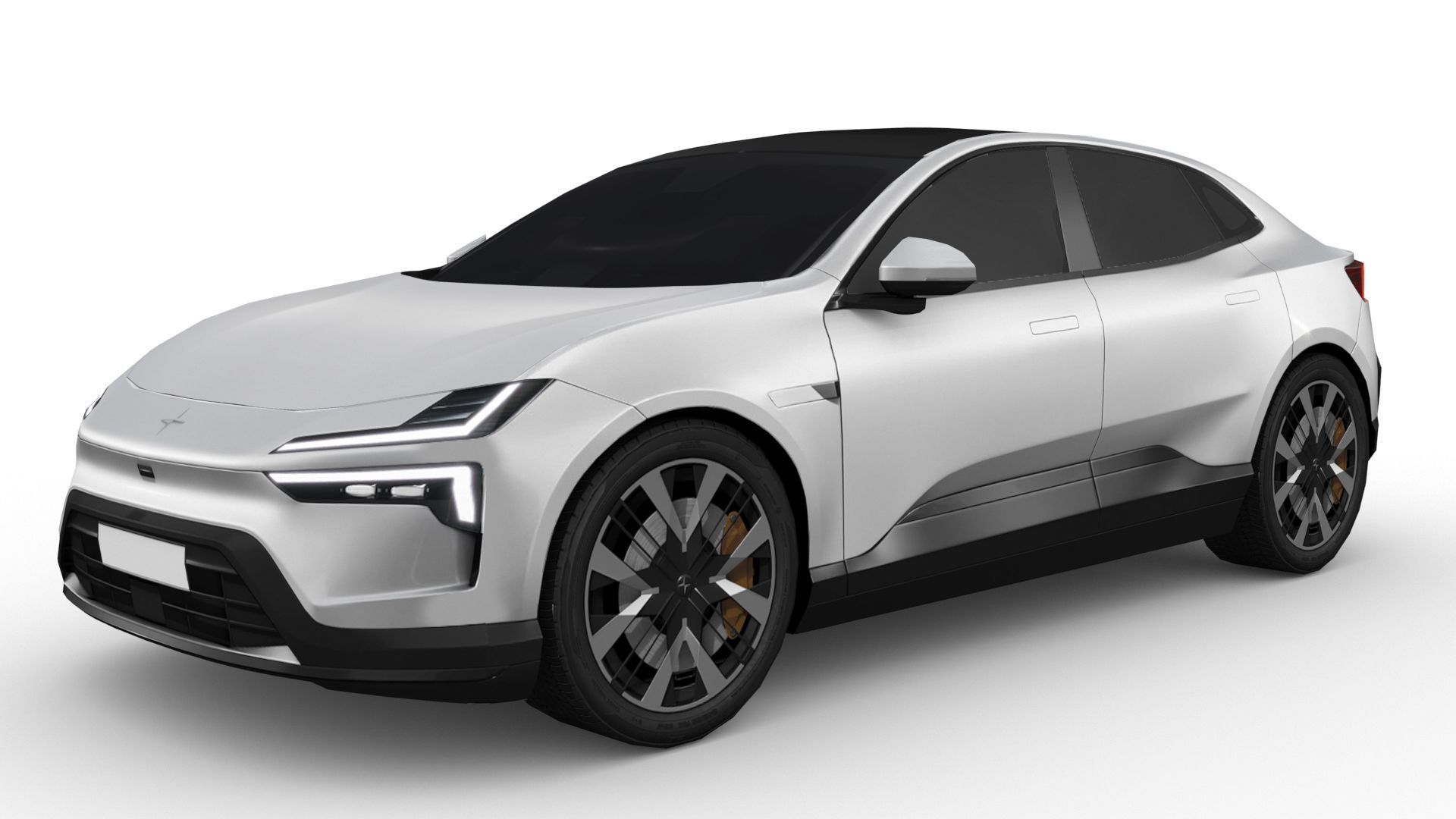 Polestar 4 2024 Low-poly 3D model_2