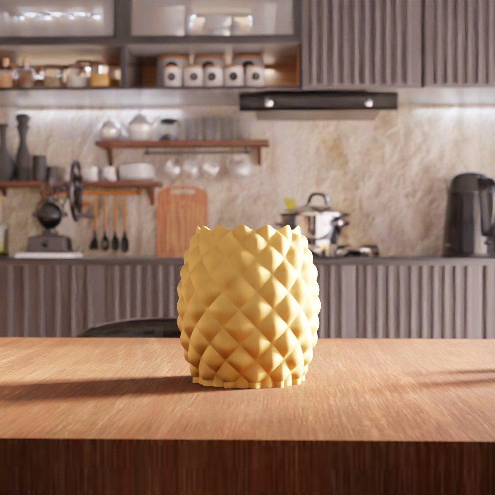 Pineapple Planter STL File - 152 3D print model_7