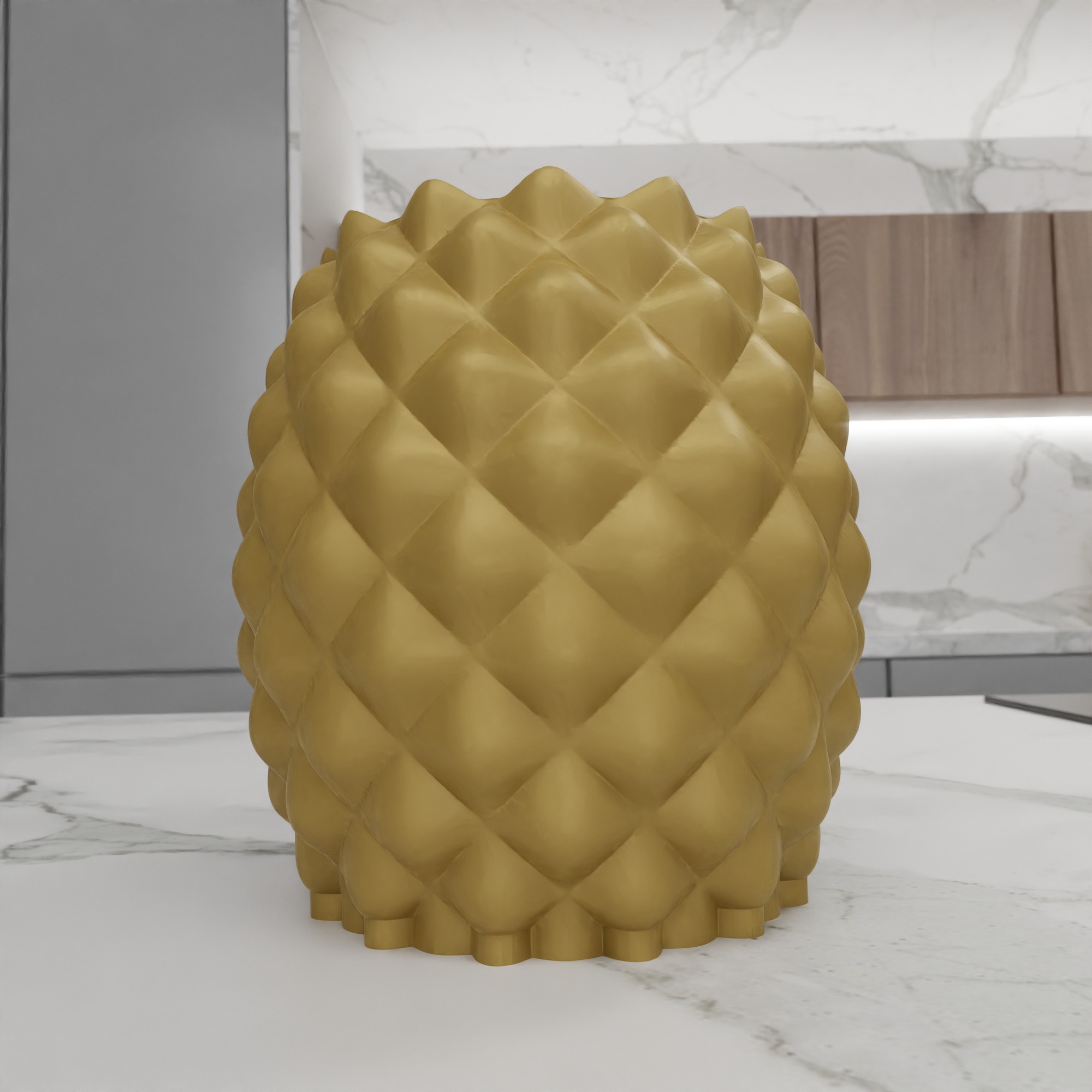 Pineapple Planter STL File - 152 3D print model_10