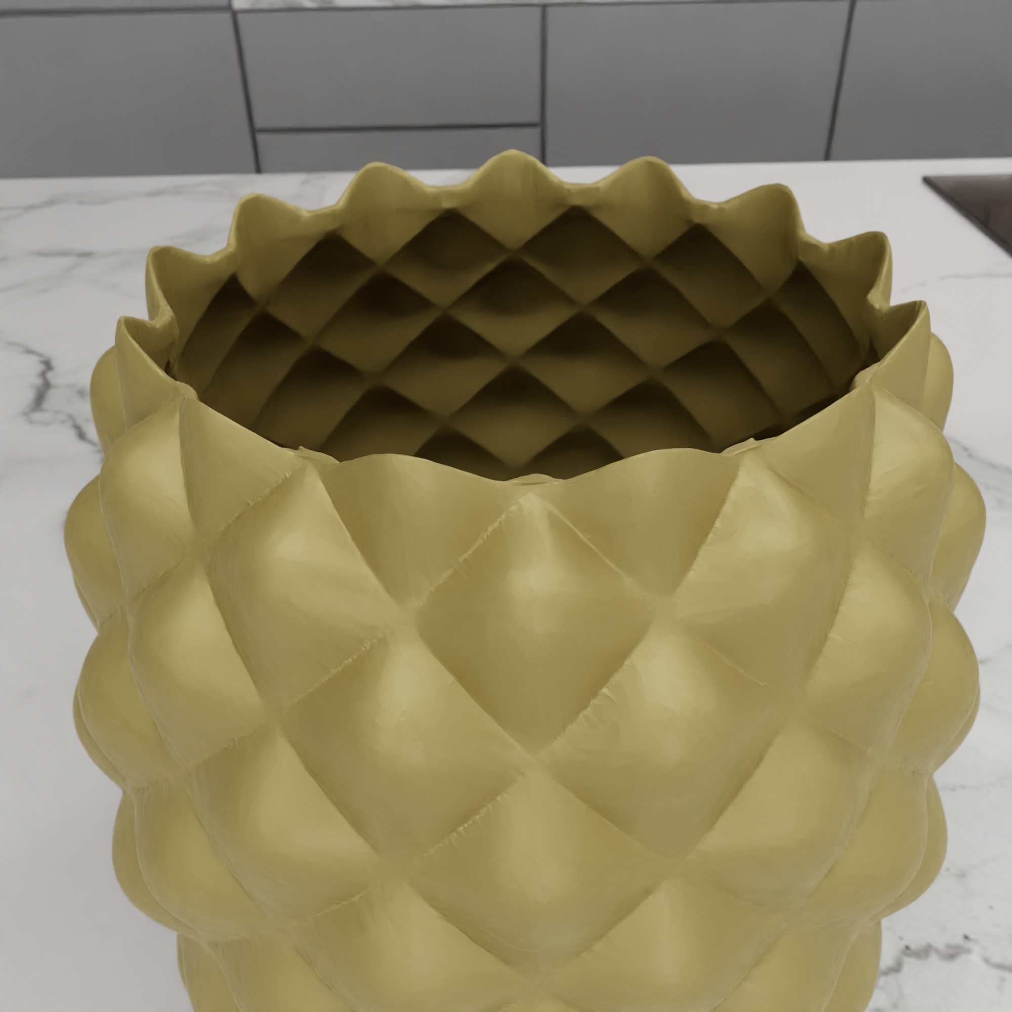 Pineapple Planter STL File - 152 3D print model_9
