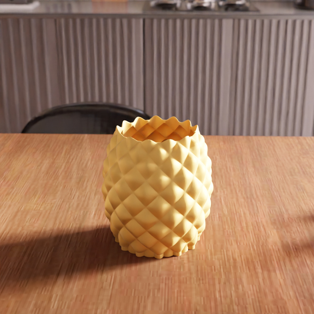 Pineapple Planter STL File - 152 3D print model_3