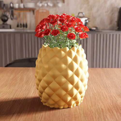 Pineapple Planter STL File - 152 3D print model