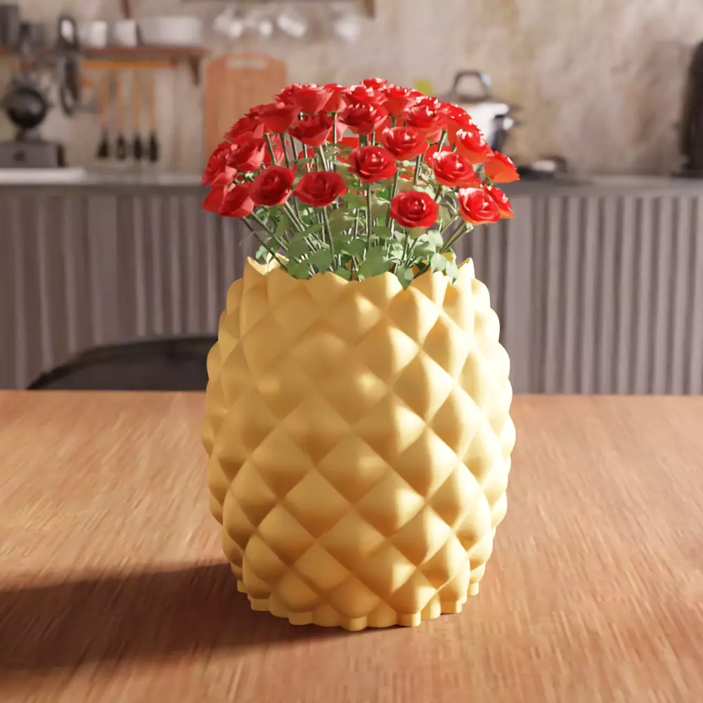 Pineapple Planter STL File - 152 3D print model_0