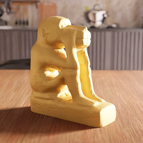 Monkey Statue STL File - 151 3D print model