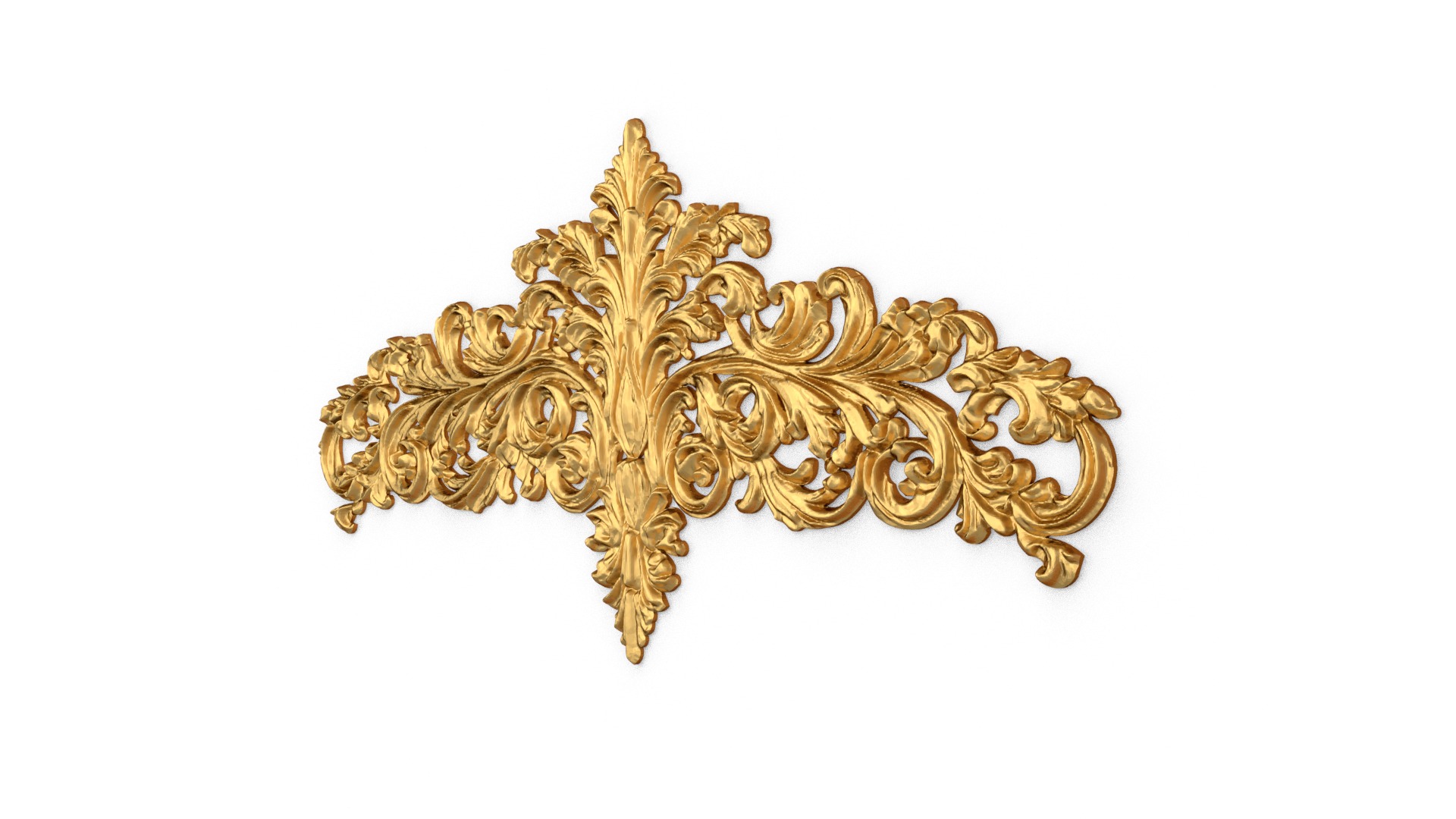Classic decor ornament carved 50 3D model_1