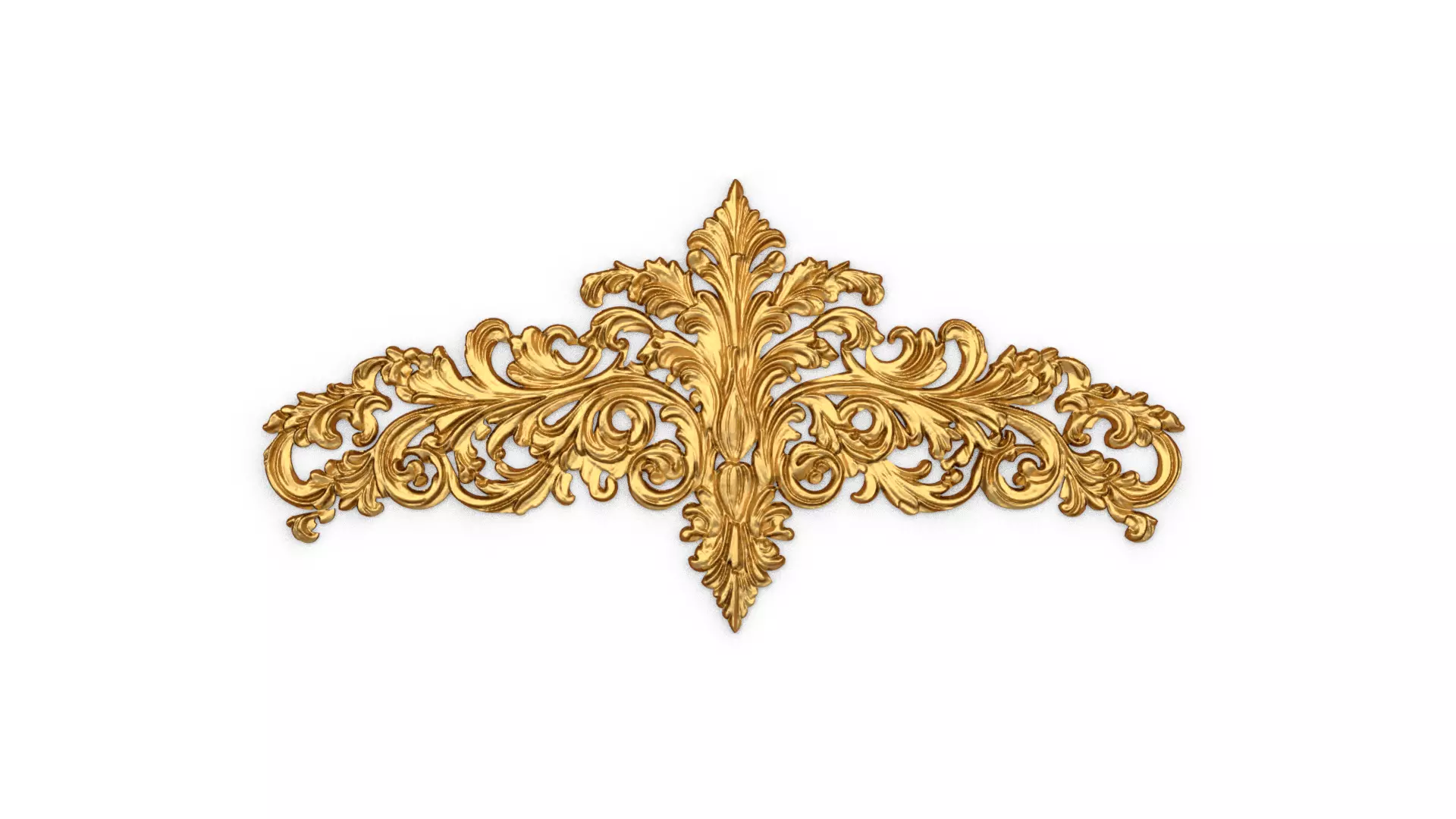 Classic decor ornament carved 50 3D model_0