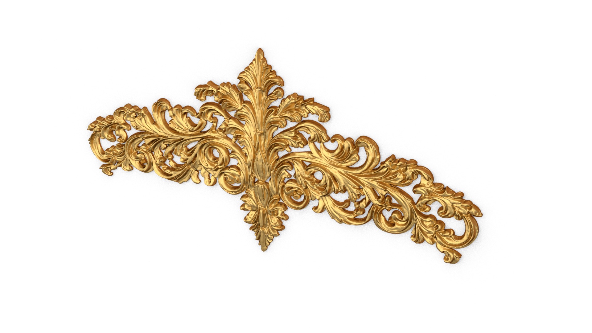 Classic decor ornament carved 50 3D model_3