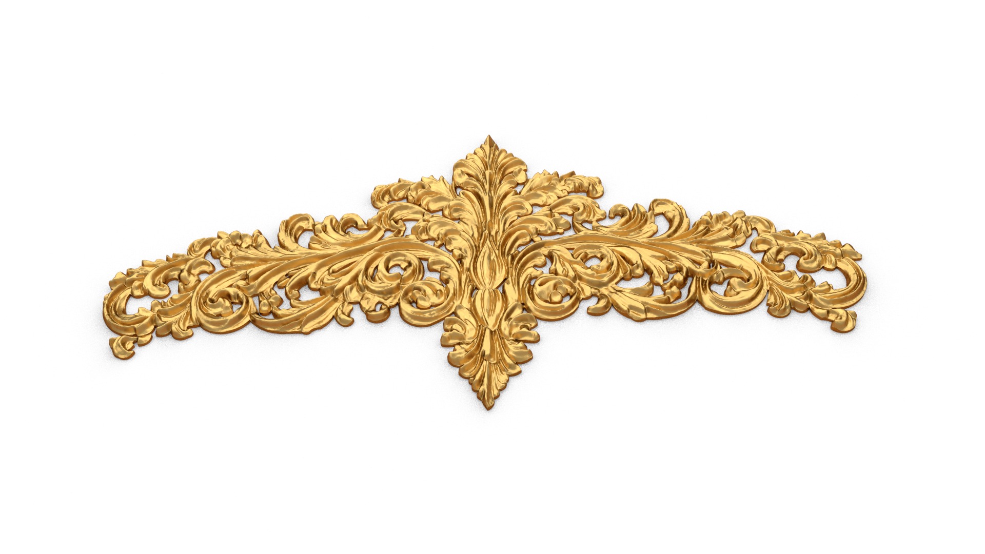 Classic decor ornament carved 50 3D model_2