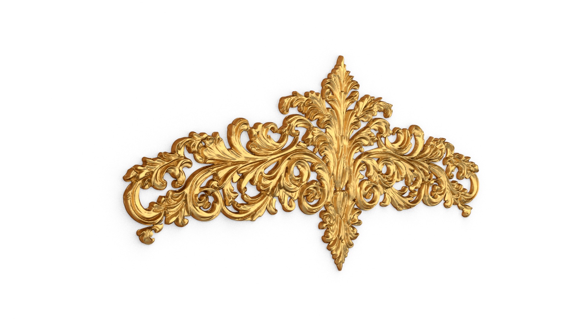 Classic decor ornament carved 50 3D model_4