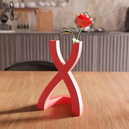 Futuristic Vase STL File - 150 3D print model