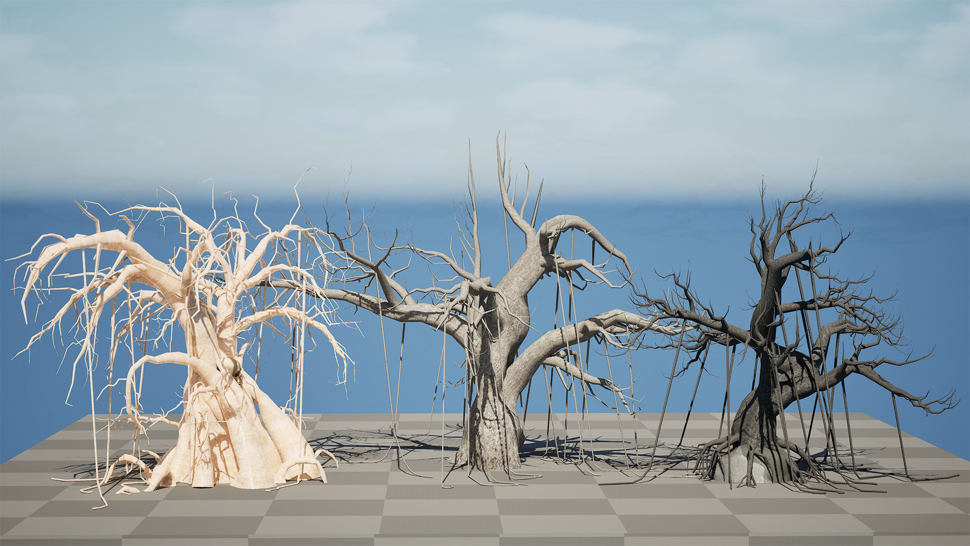 CreepyTrees 3D model Low-poly 3D model_8