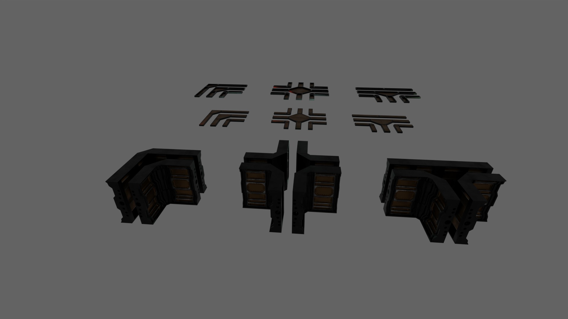 JUNCTIONS STEAMPUNK PACKAGE - RogueFilmProductions Low-poly 3D model_2