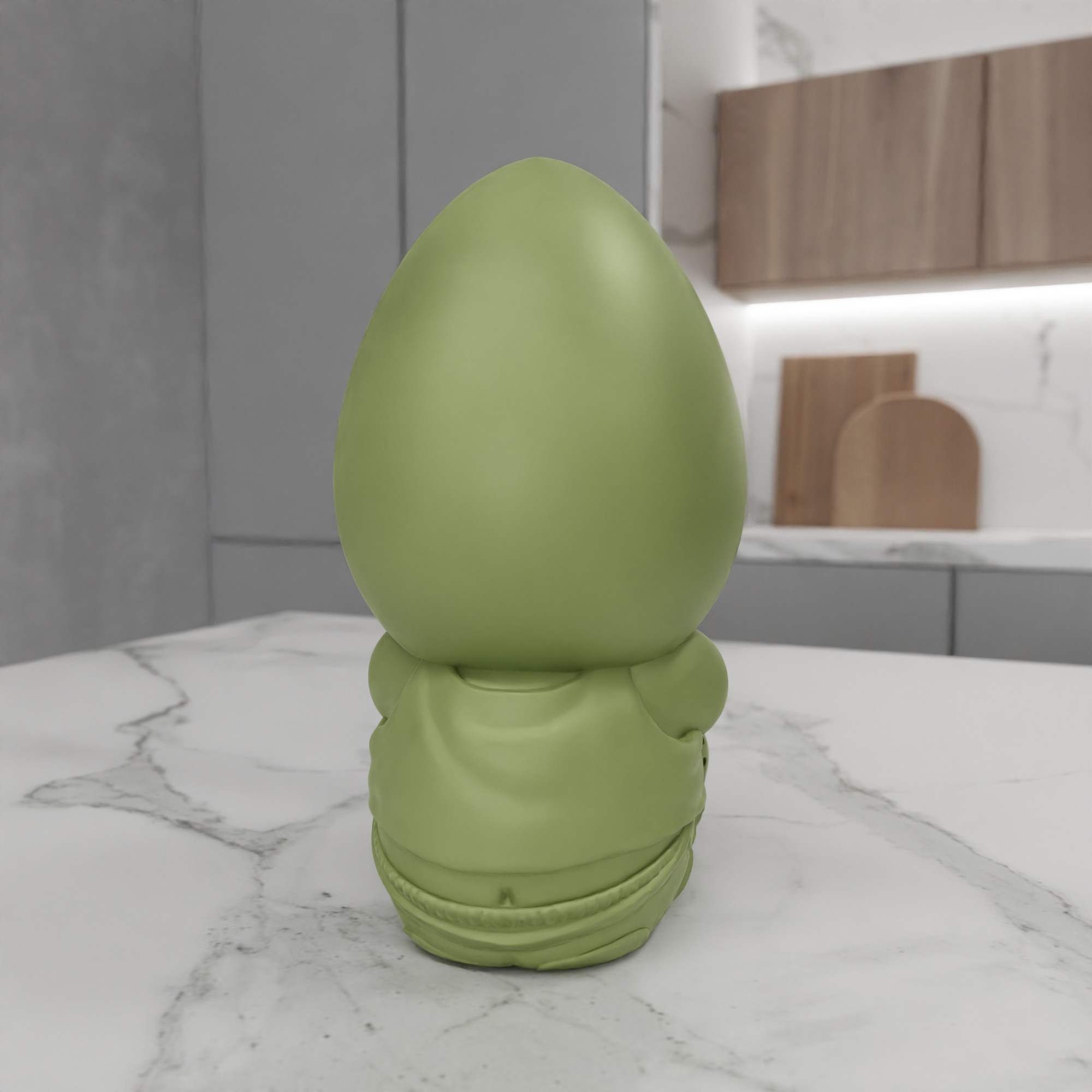 Angry Egg Decor V2 STL File - 148 3D print model_10