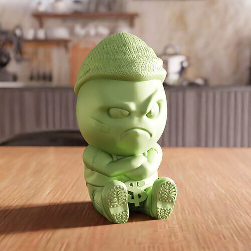 Angry Egg Decor STL File - 147 3D print model