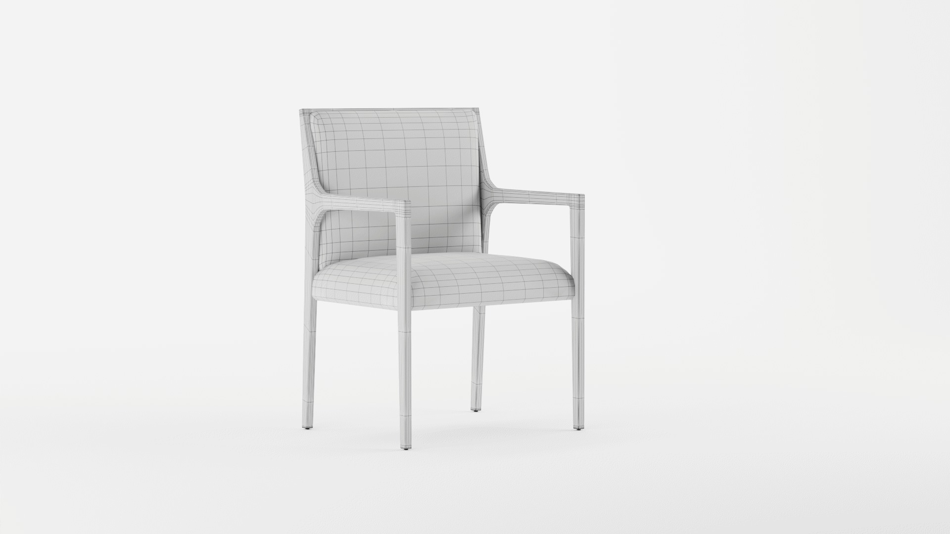 Segur Black Boucle Armchair 3D model_10